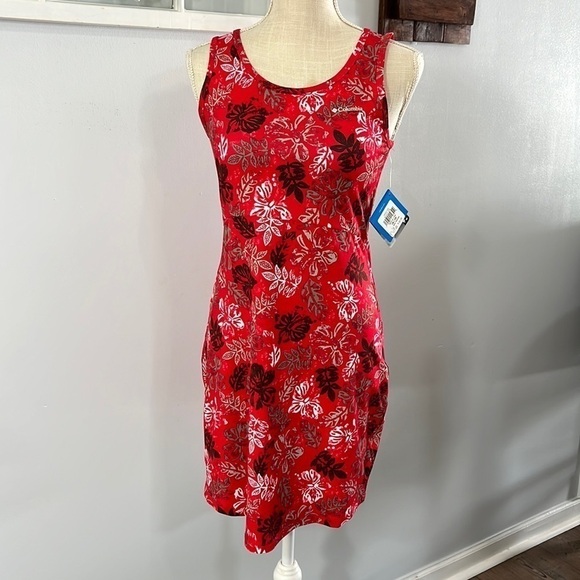 Columbia Midway Bay Floral Fitted Stretch Tennis Dress size XS NWT Activewear - Picture 1 of 8